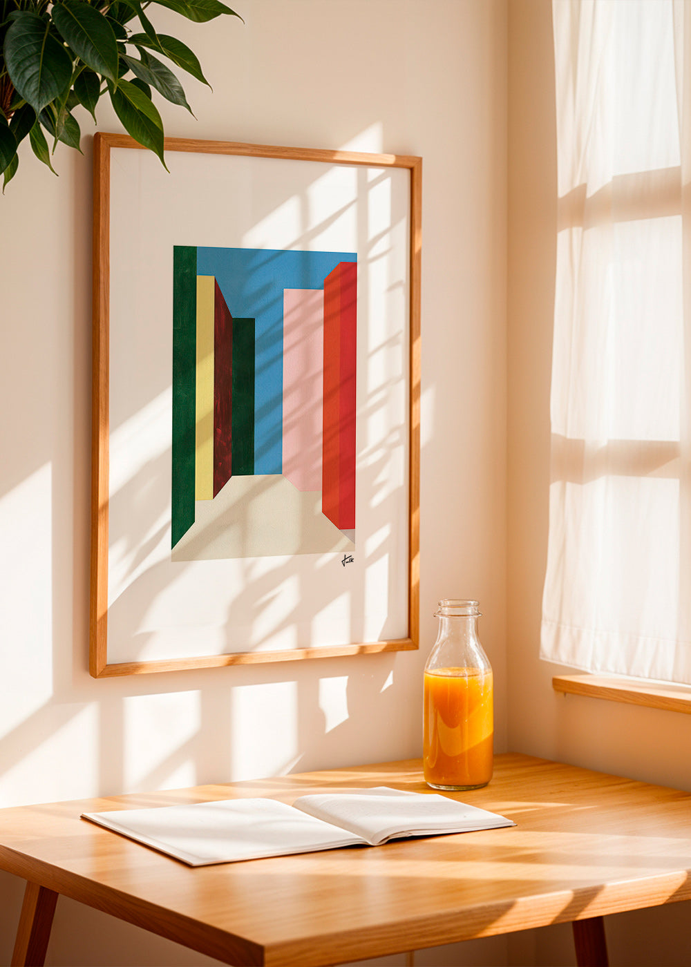 Geometrisk billede: vertikal farvegennemgang – Product1