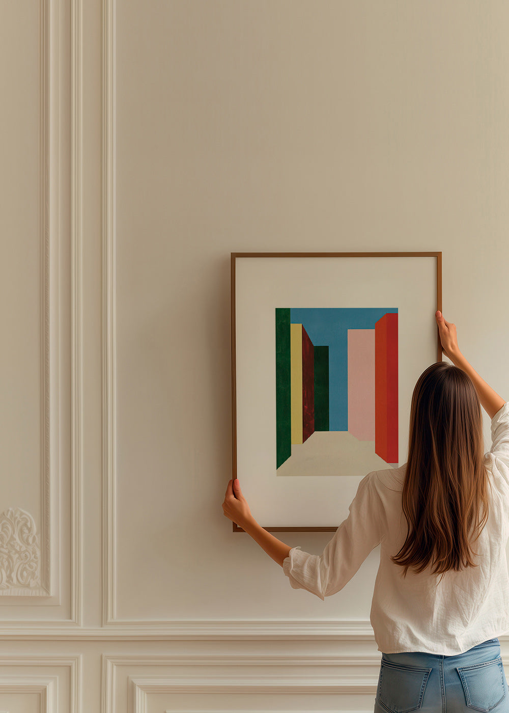 Geometrisk billede: vertikal farvegennemgang – Product2