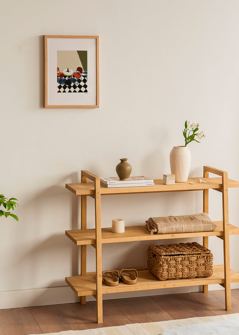 Køkkenkunst: kaffebord på skakbrætgulv – Product2