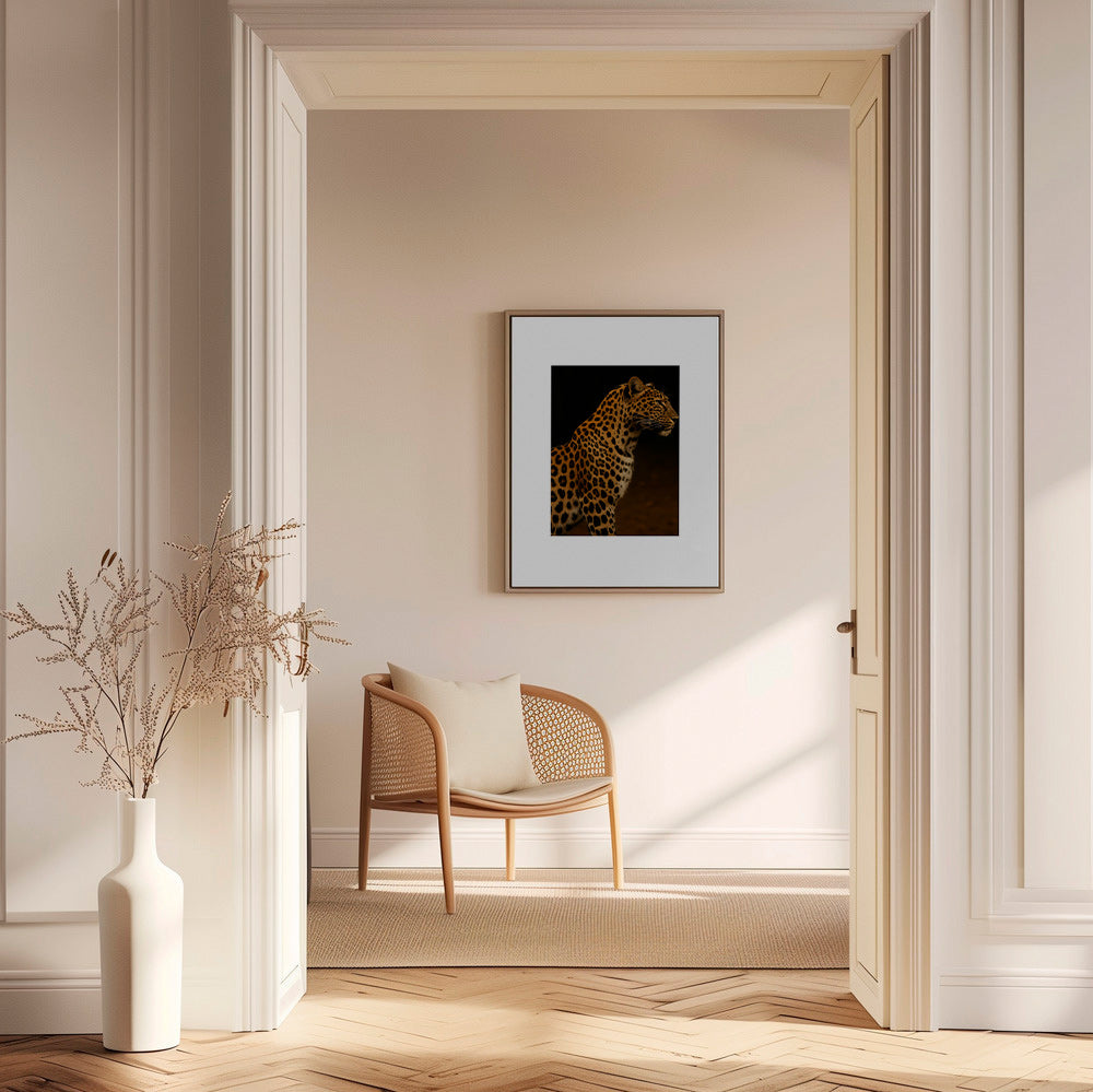 Kunstværk leopard profil – Canvas1