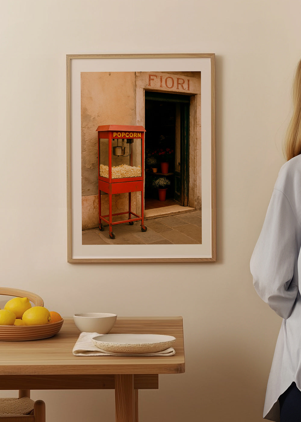 Køkkenkunst med vintage popcorn-vogn – Product1