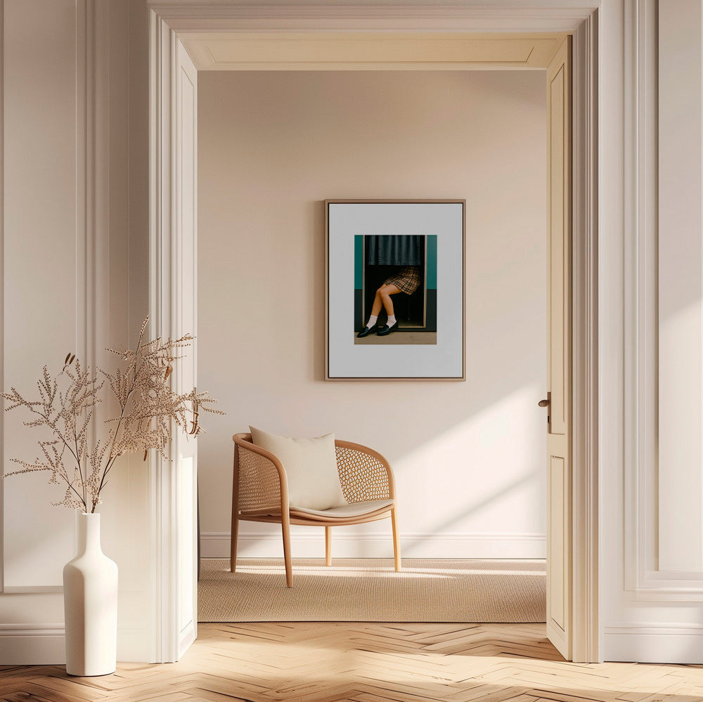 Redaktionelt fotografi af ben i kabine – Canvas2