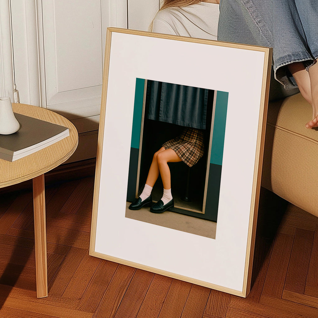 Redaktionelt fotografi af ben i kabine – Product3