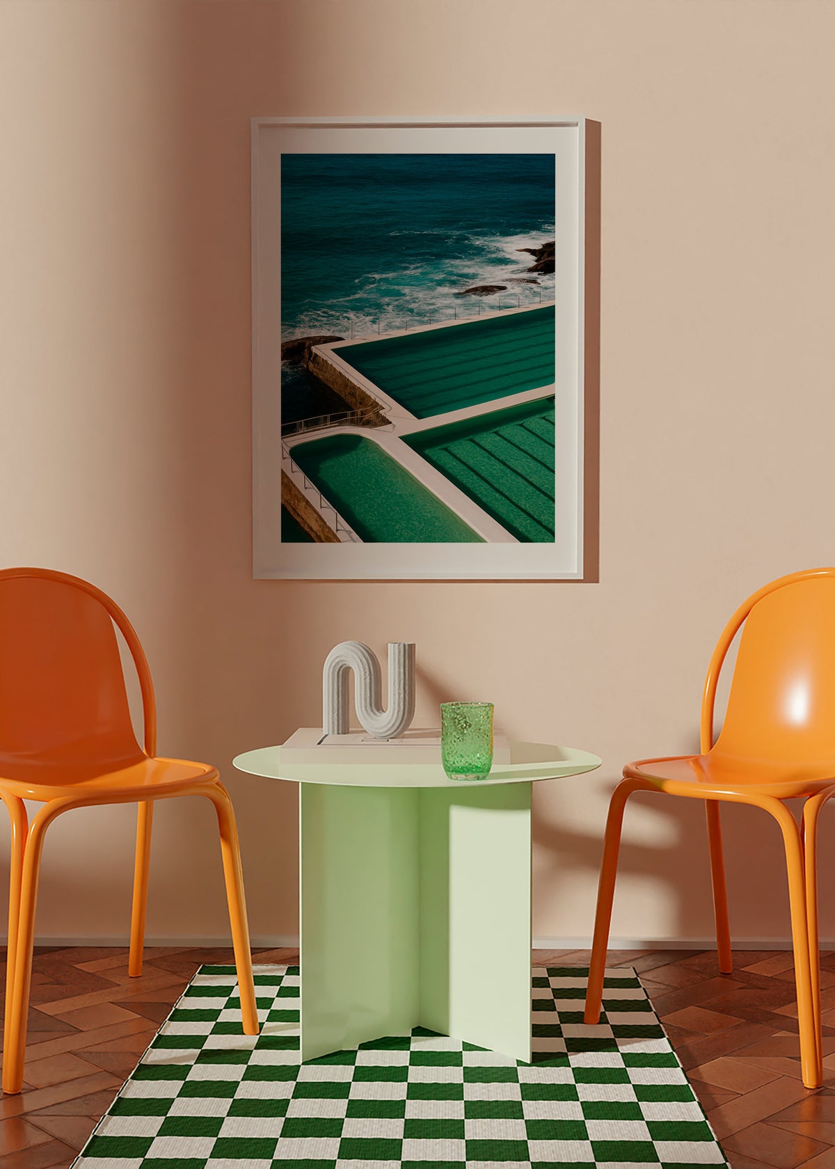 Landskabskunst med pools ved kysten – Product1