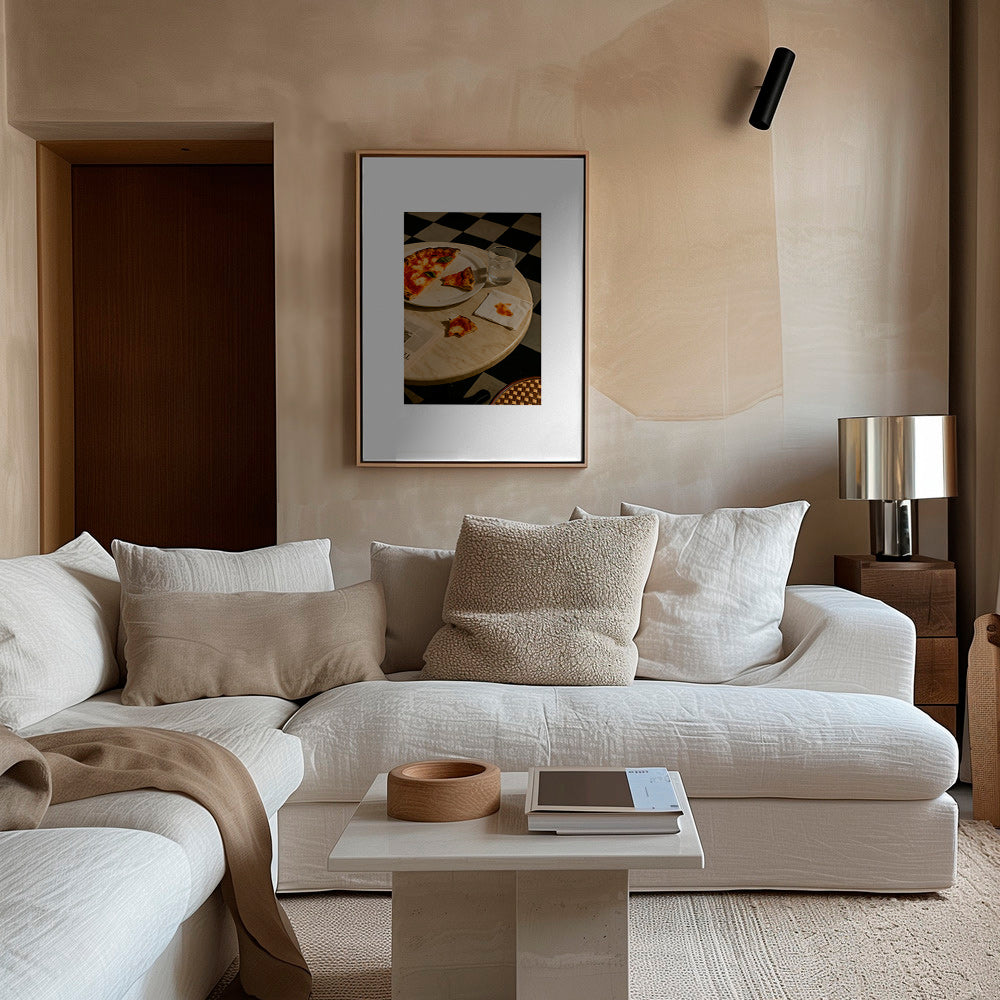Køkkenkunst Pizza på marmor – Canvas2