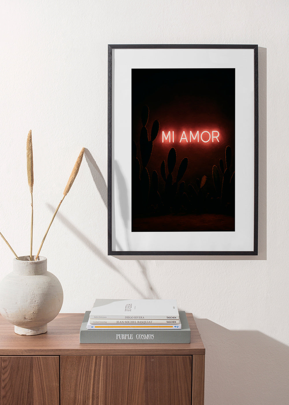 Fotografi: neonskilt 'Mi Amor' med kaktusser – Product3