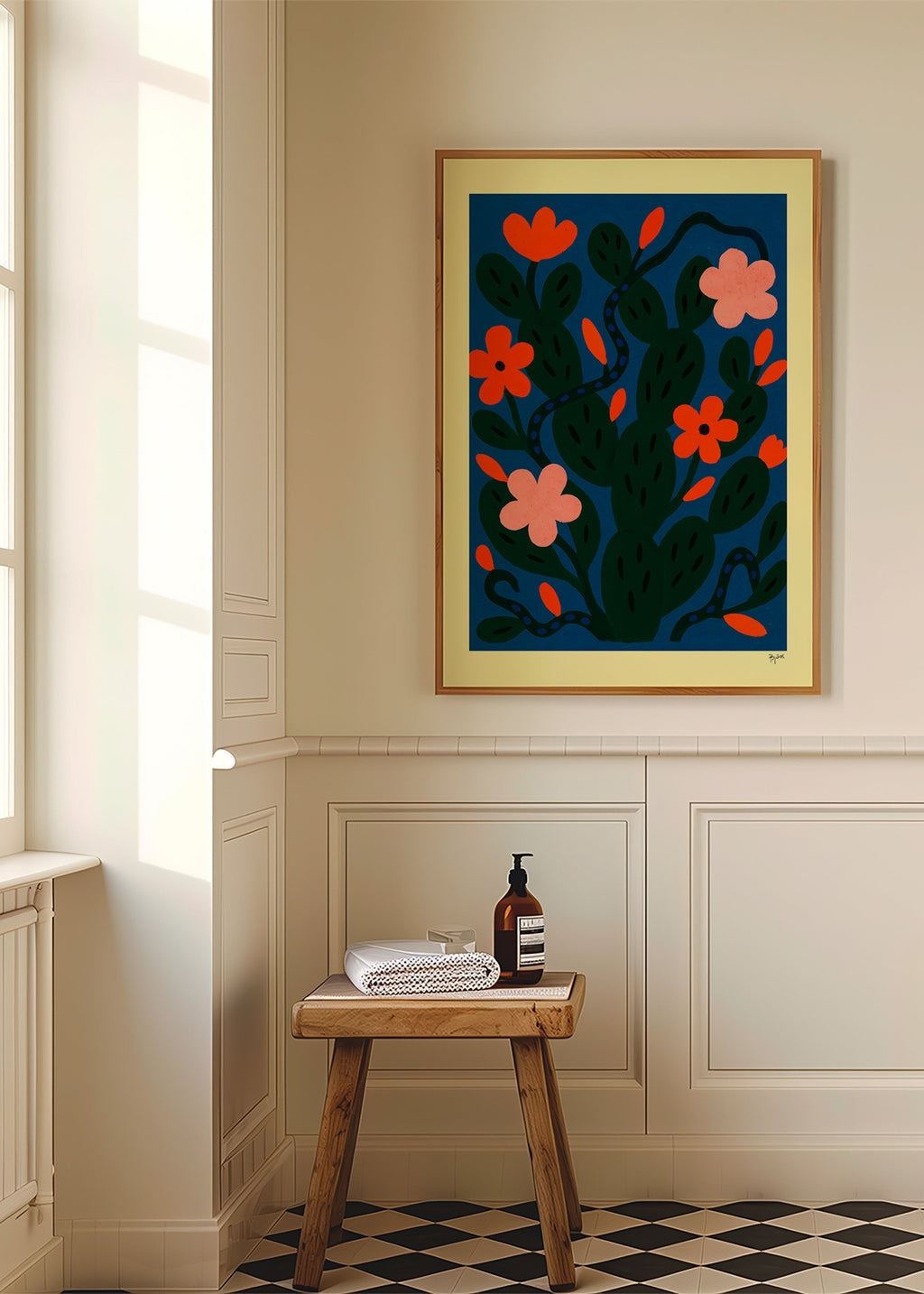 Botanisk plakat Midnatsblomster – Product1