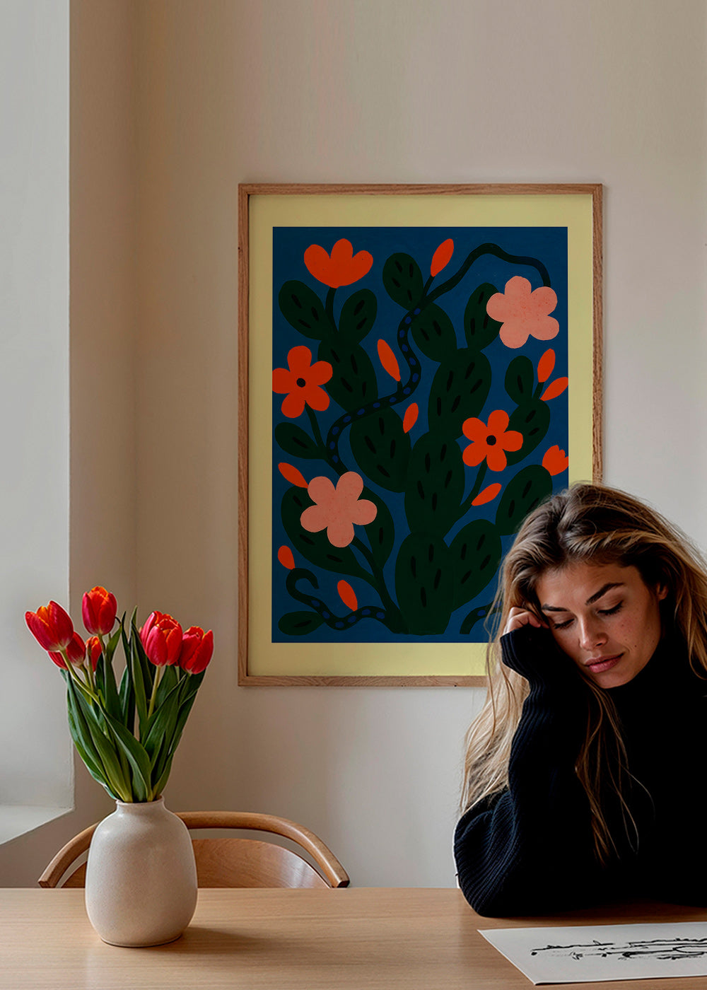 Botanisk plakat Midnatsblomster – Product3