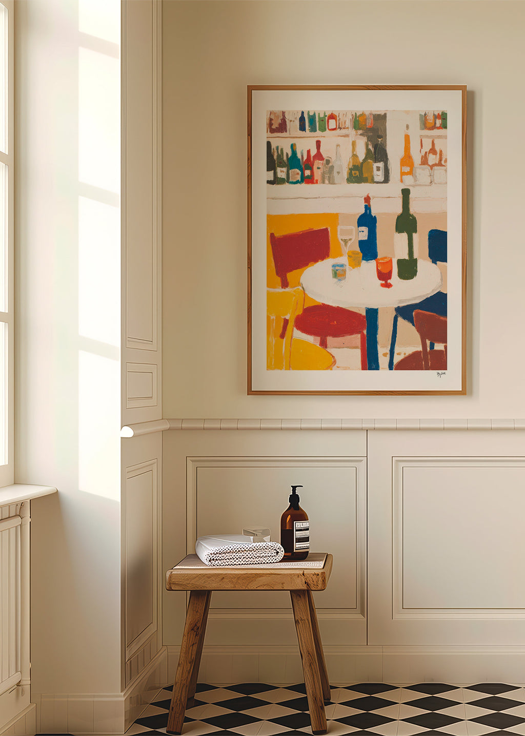 Køkkenkunst: bistrobord med flasker – Product2