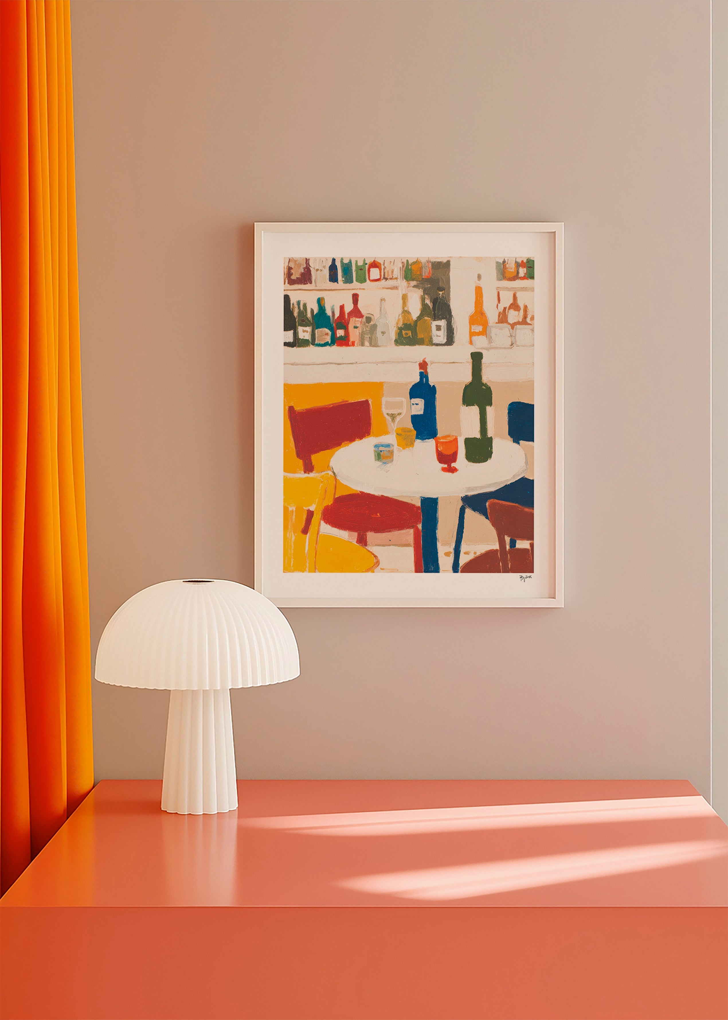 Køkkenkunst: bistrobord med flasker – Product3