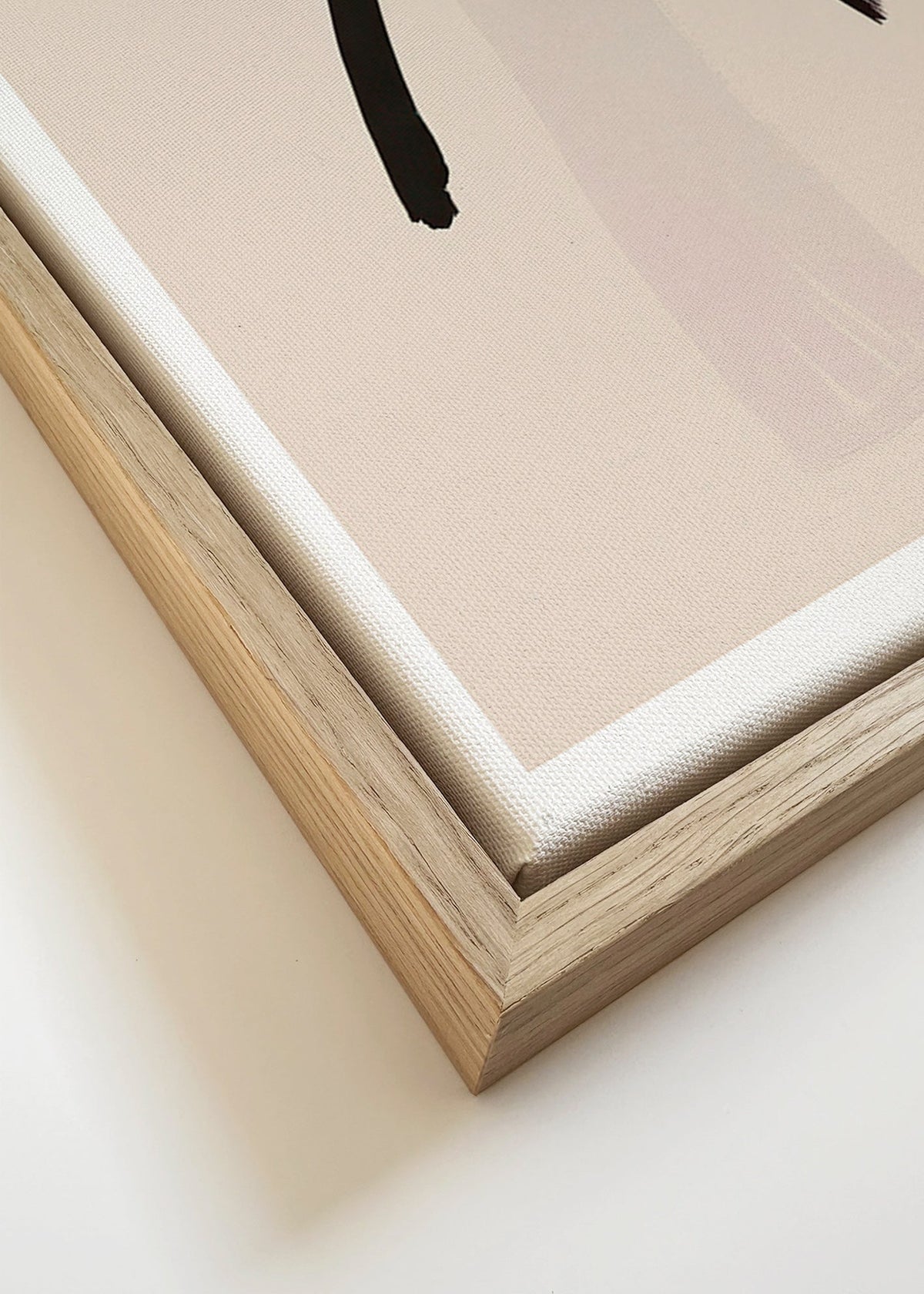 Minimalistisk figur med hat – Canvas detail