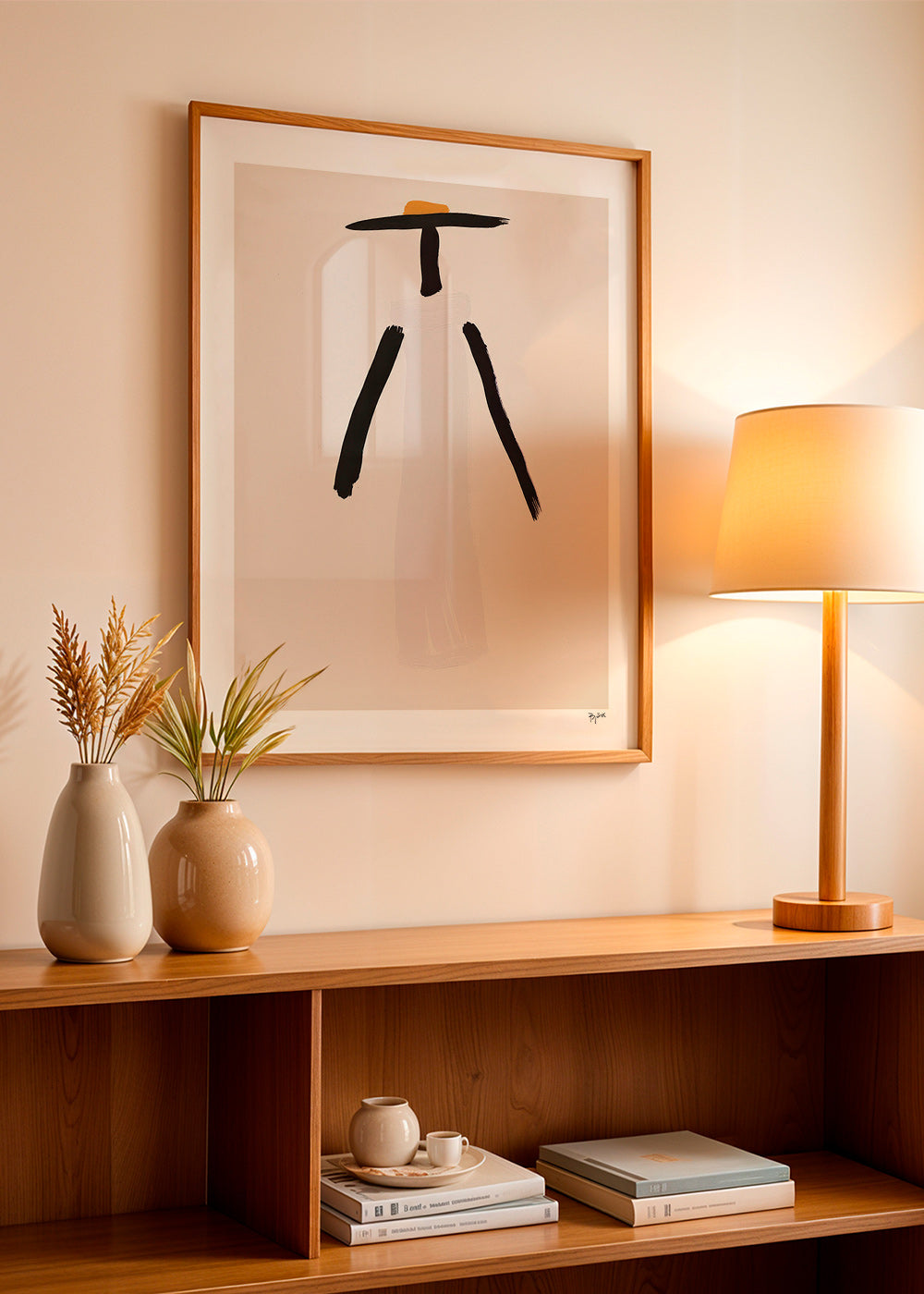 Minimalistisk figur med hat – Product1