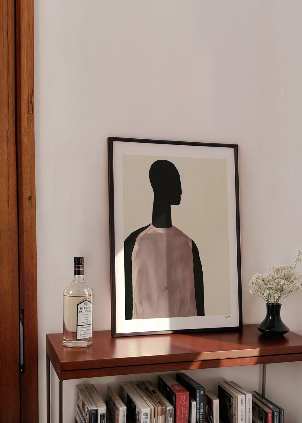 Abstrakt maleri med minimalistisk silhuet – Product3