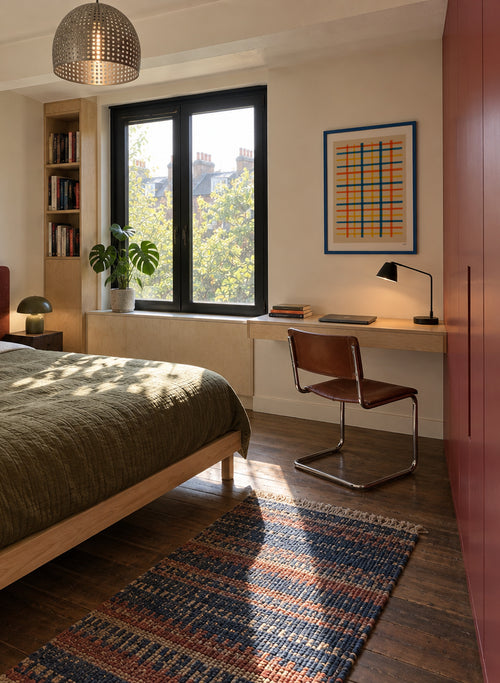 Summer Grid - Framed poster in an interior