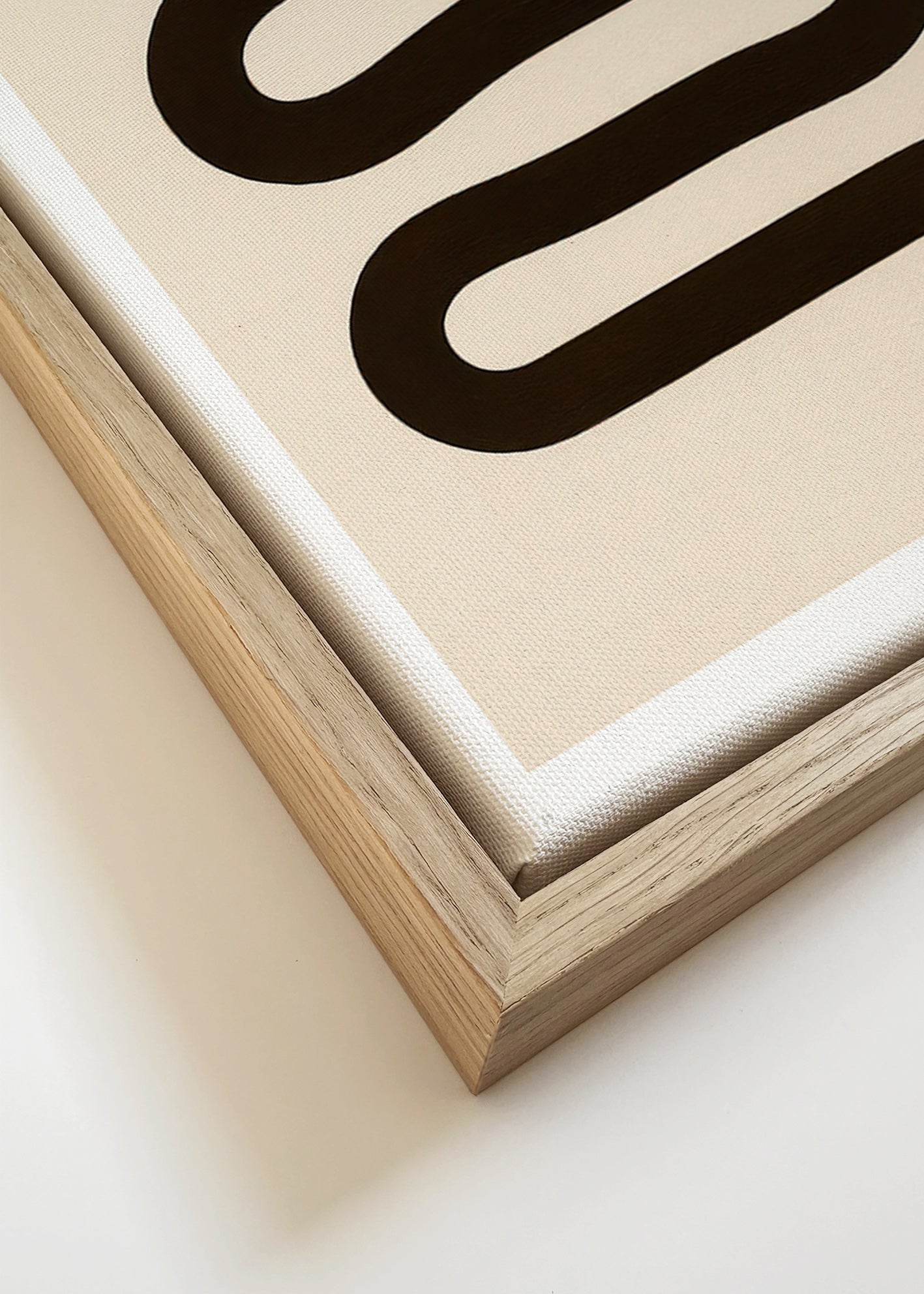 Plakat med lang hund – Canvas detail