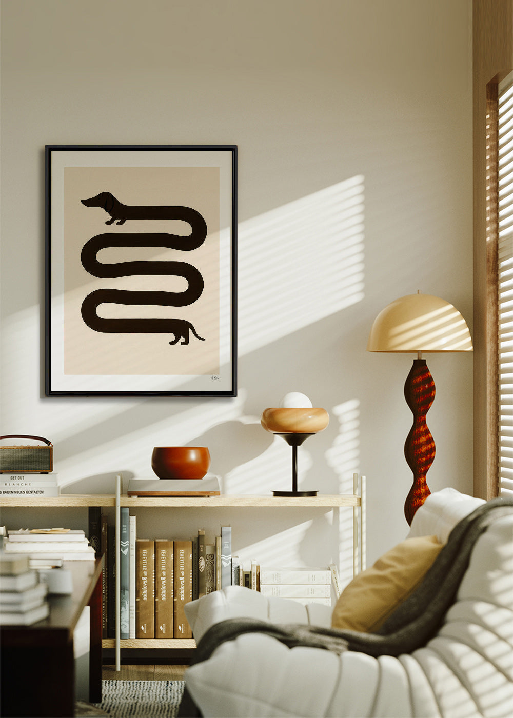 Plakat med lang hund – Canvas2
