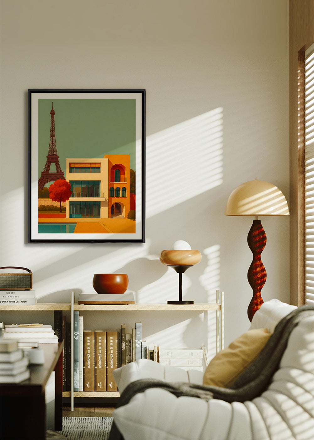 Køkkenkunst: moderne hus ved Eiffeltårnet – Canvas1