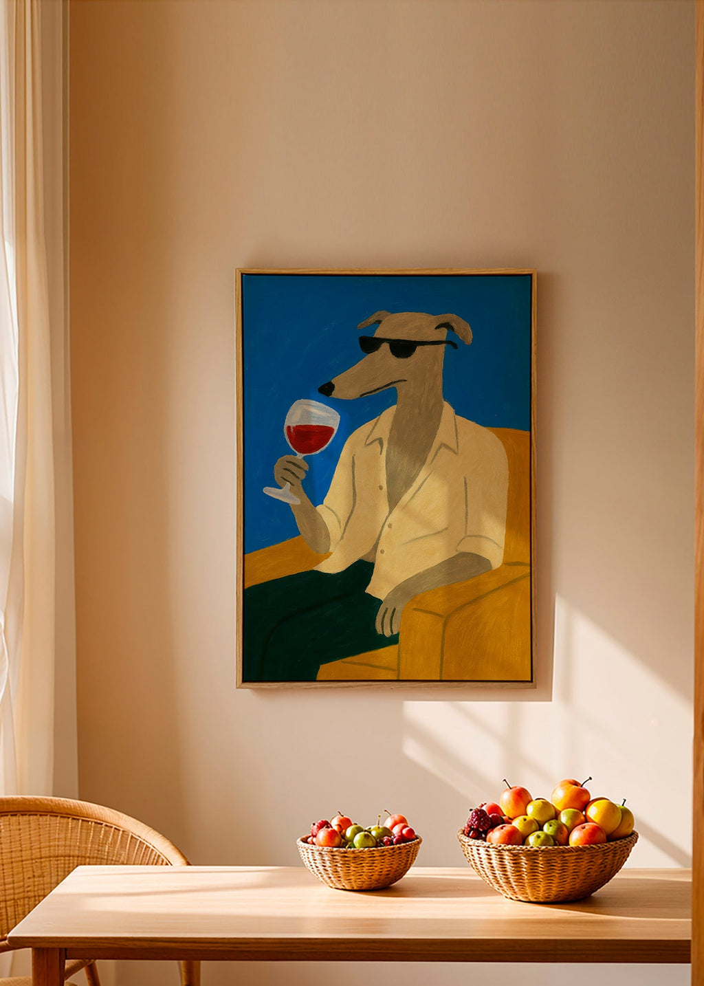 Køkkenkunst: galgo med vinglas – Canvas2