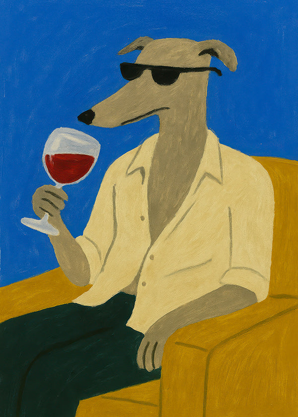 Køkkenkunst: galgo med vinglas