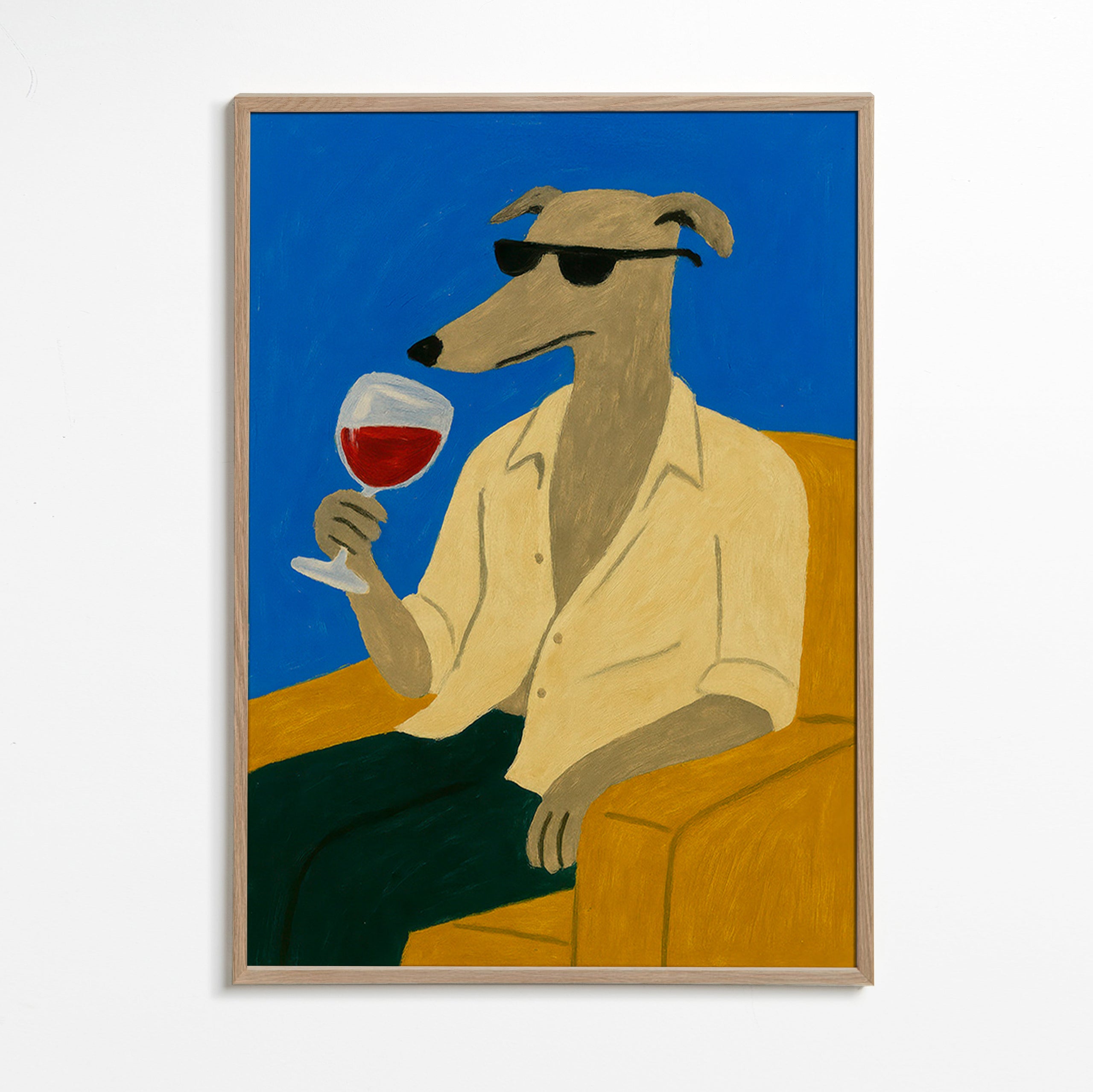 Køkkenkunst: galgo med vinglas – Oak Frame