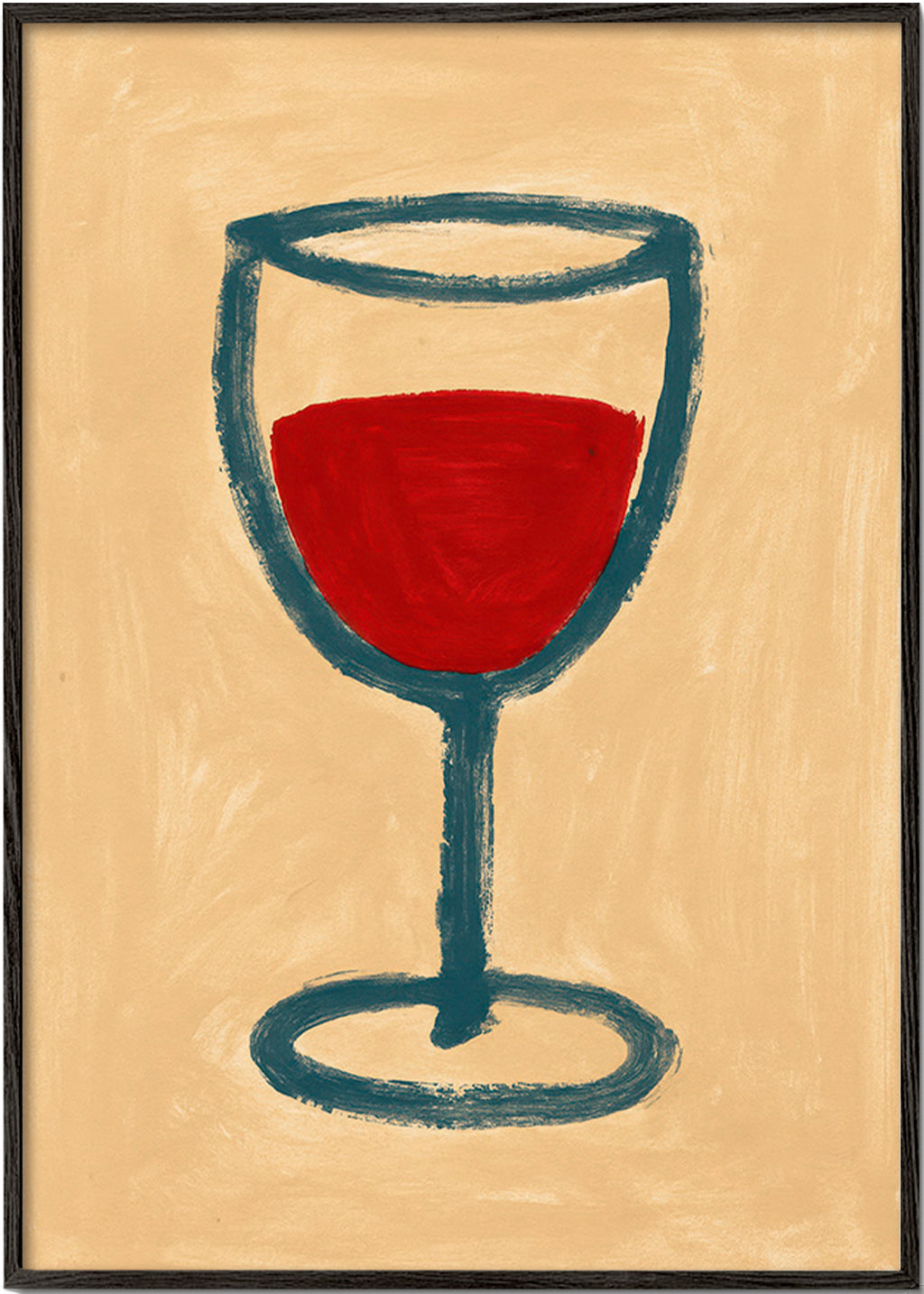 Køkkenkunst: minimalistisk vinglas – Black Frame