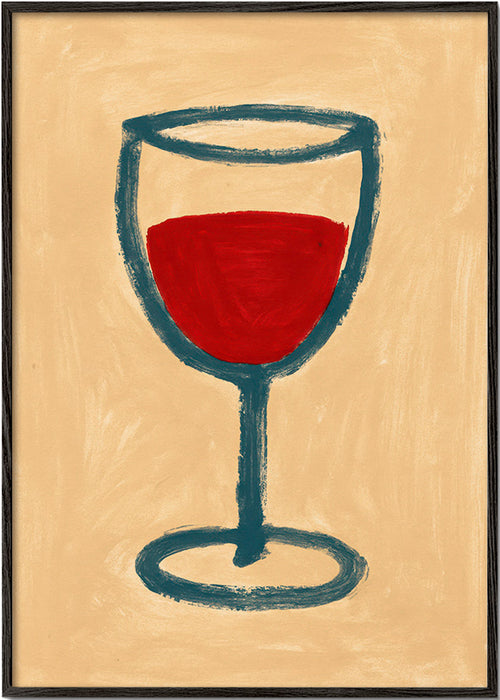 Køkkenkunst: minimalistisk vinglas – Black Frame