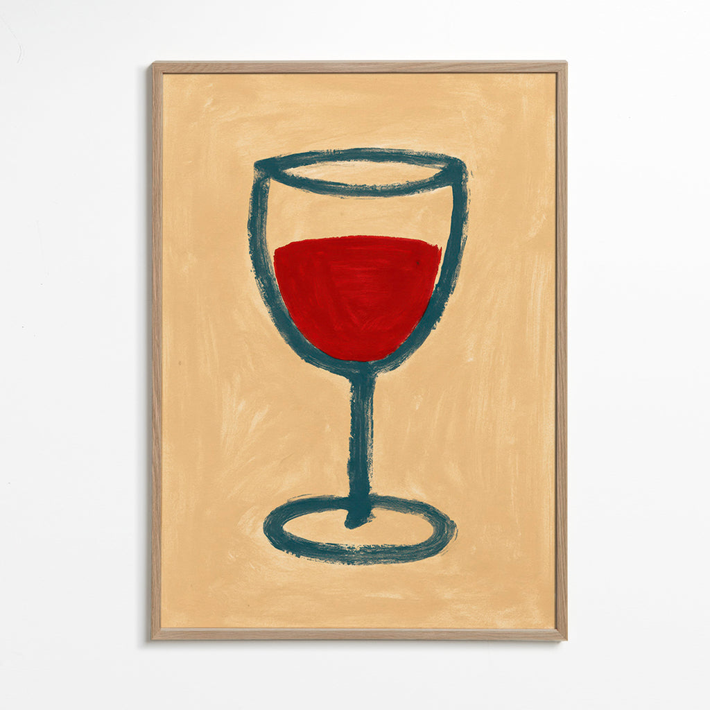 Køkkenkunst: minimalistisk vinglas – Oak Frame