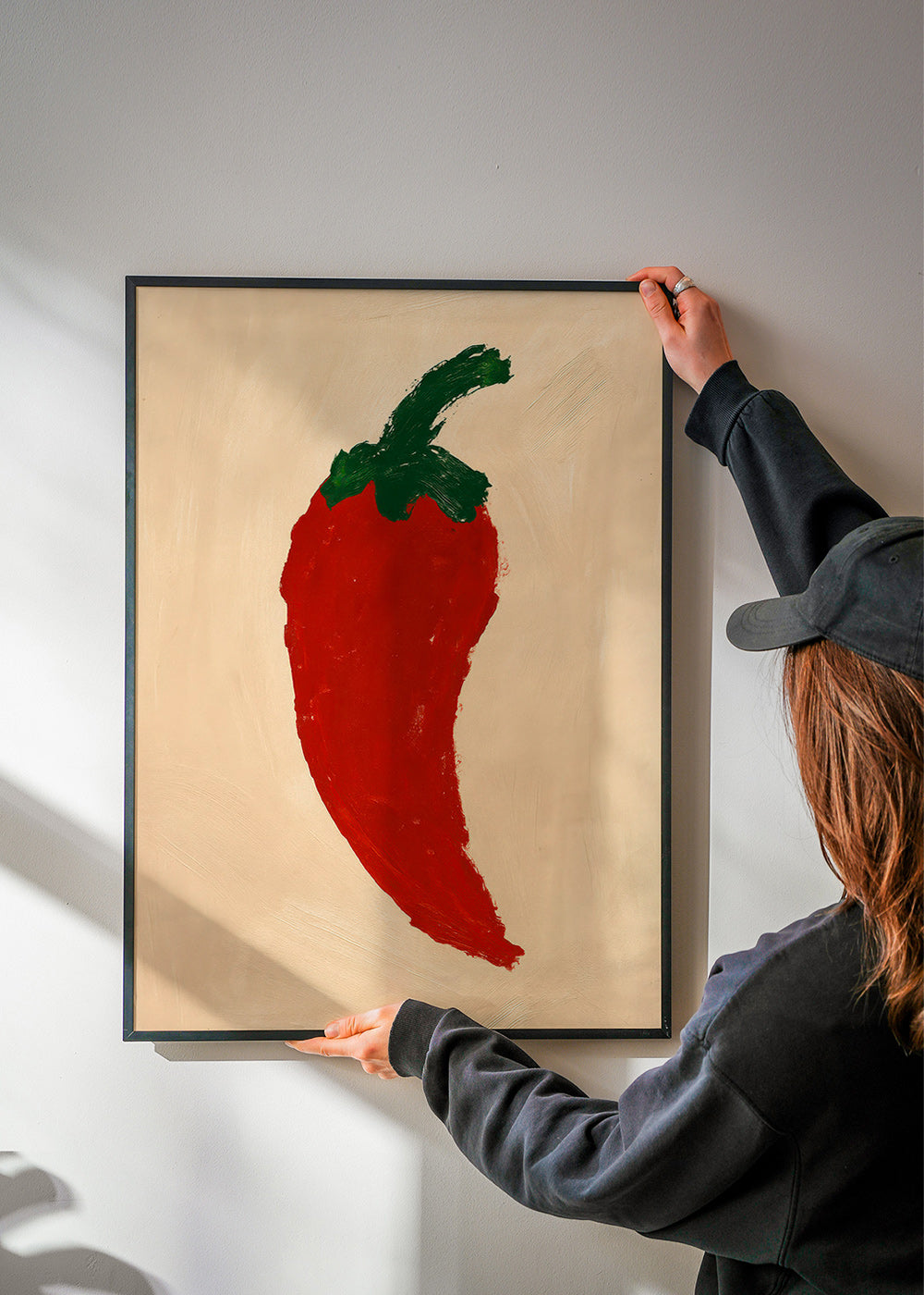 Køkkenkunst rød chili maleri – Product2