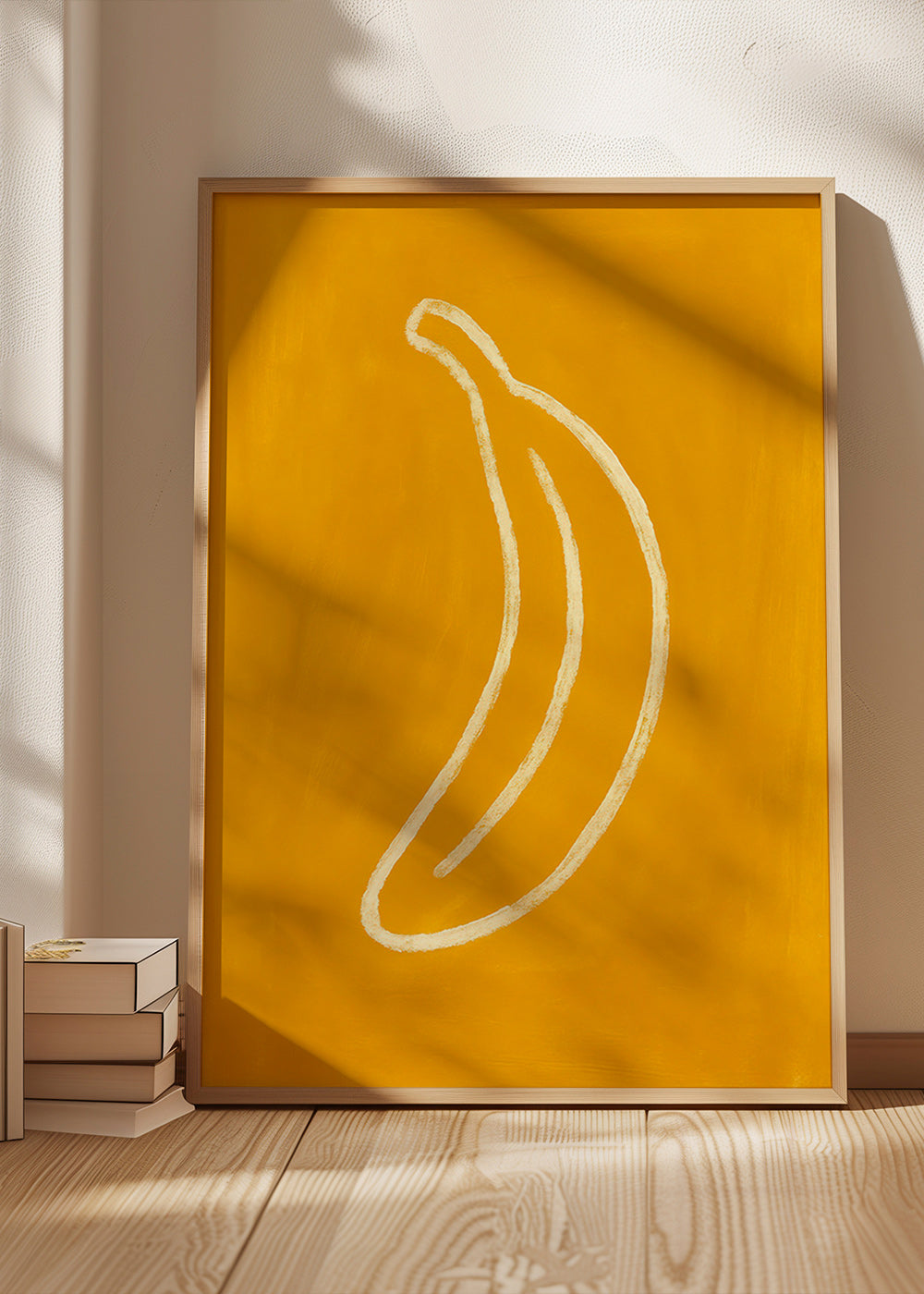 Køkkenkunst: gul banan minimalistisk – Product1