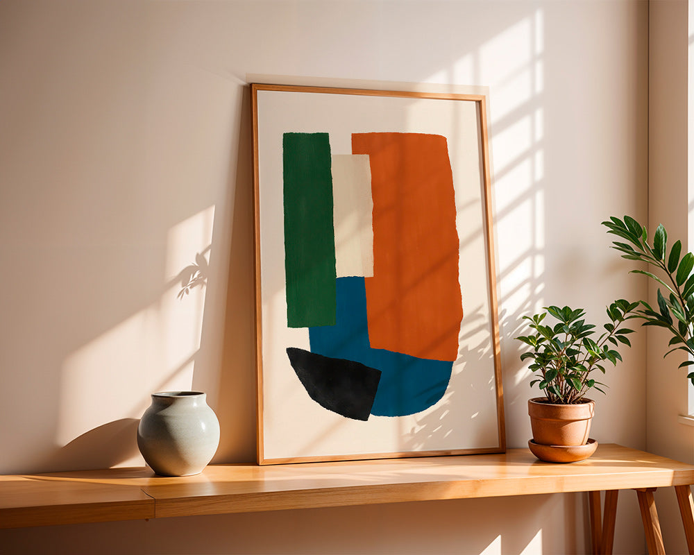 Abstrakt billede jordfarvede blokke – Product2