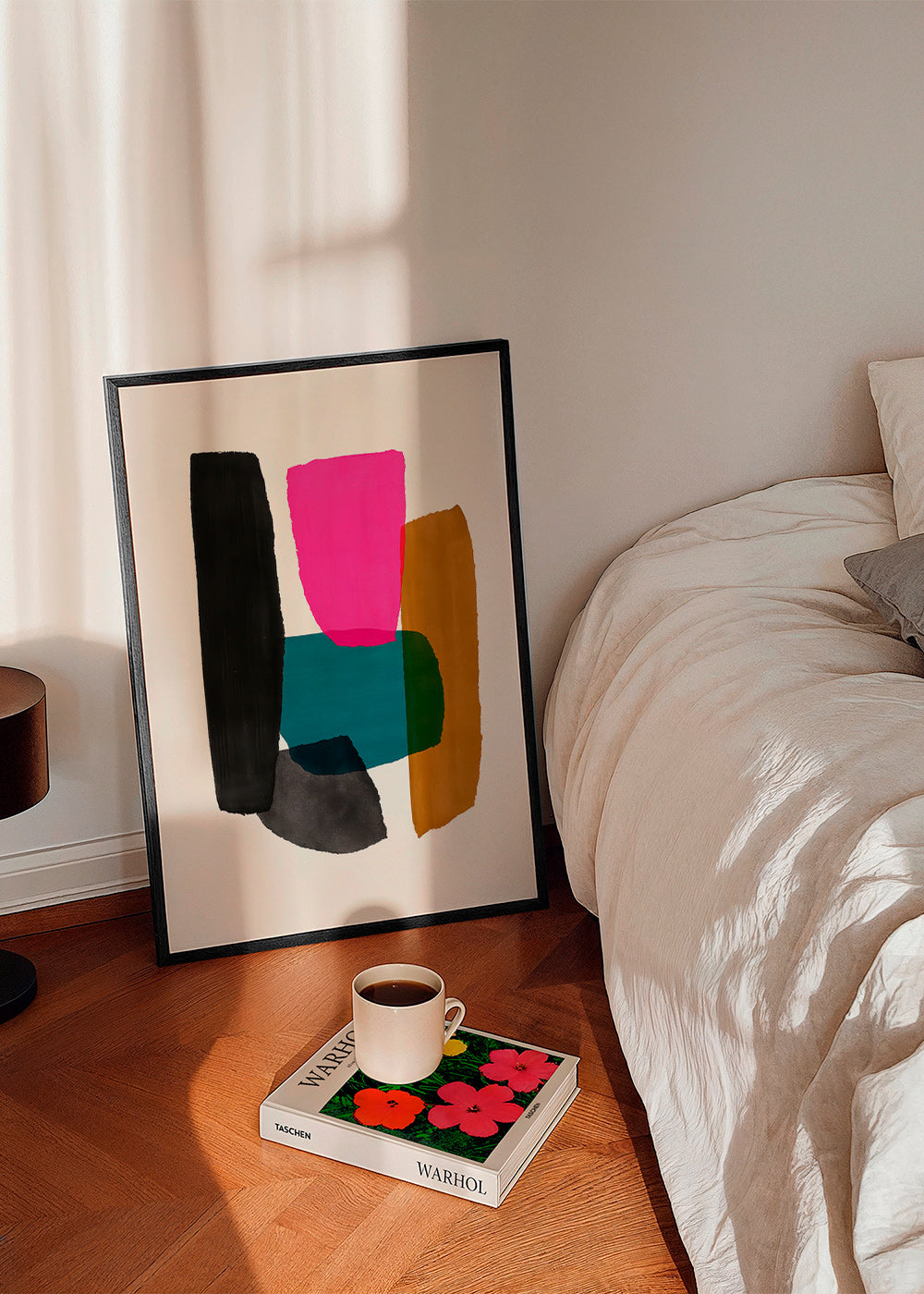 Abstrakt værk med magenta element – Product1