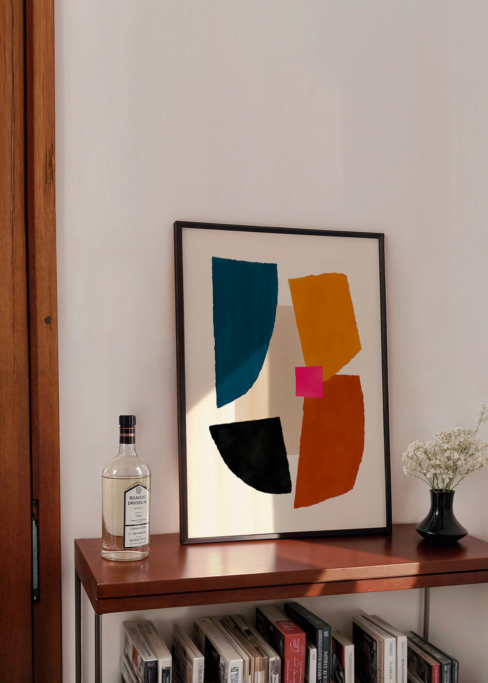 Abstrakt billede med markante farvefelter – Product2