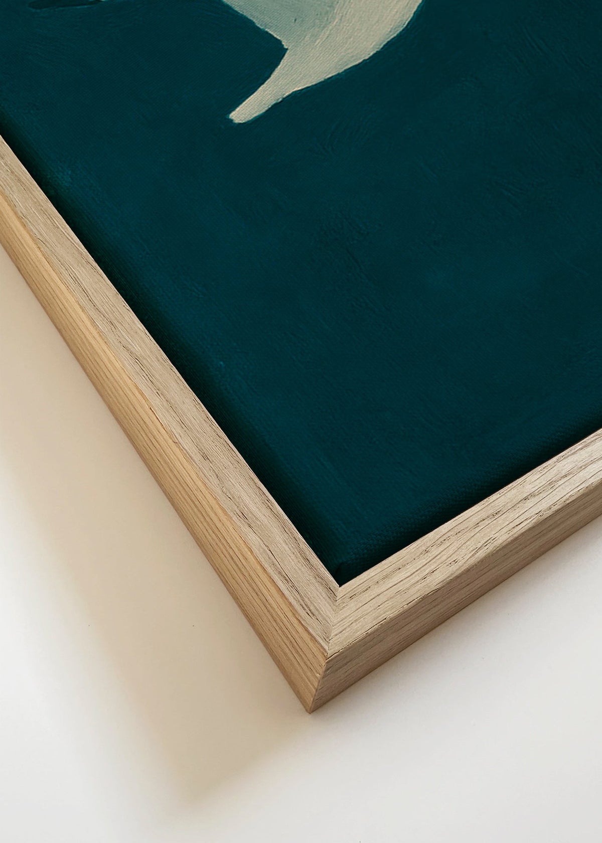 Kunst måge i flyvning over dybt hav – Canvas detail