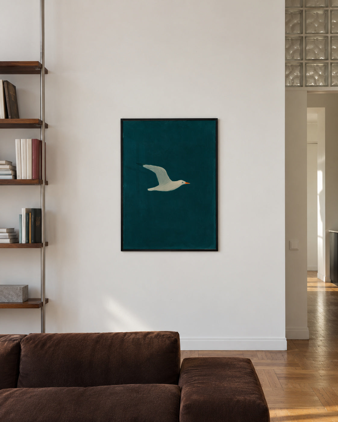 Azure Navigator - Framed poster in an interior
