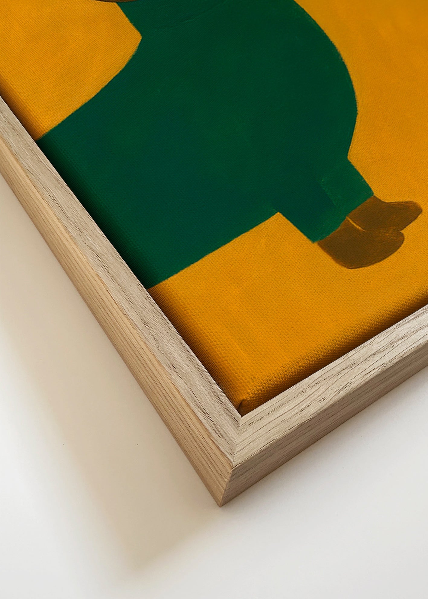 Billede af gravhund i sennep – Canvas detail