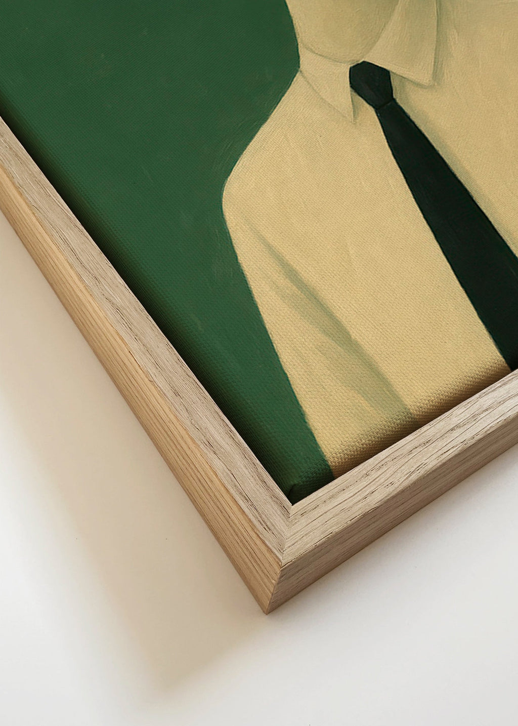 Kunstværk: administrerende gås i jakkesæt – Canvas detail