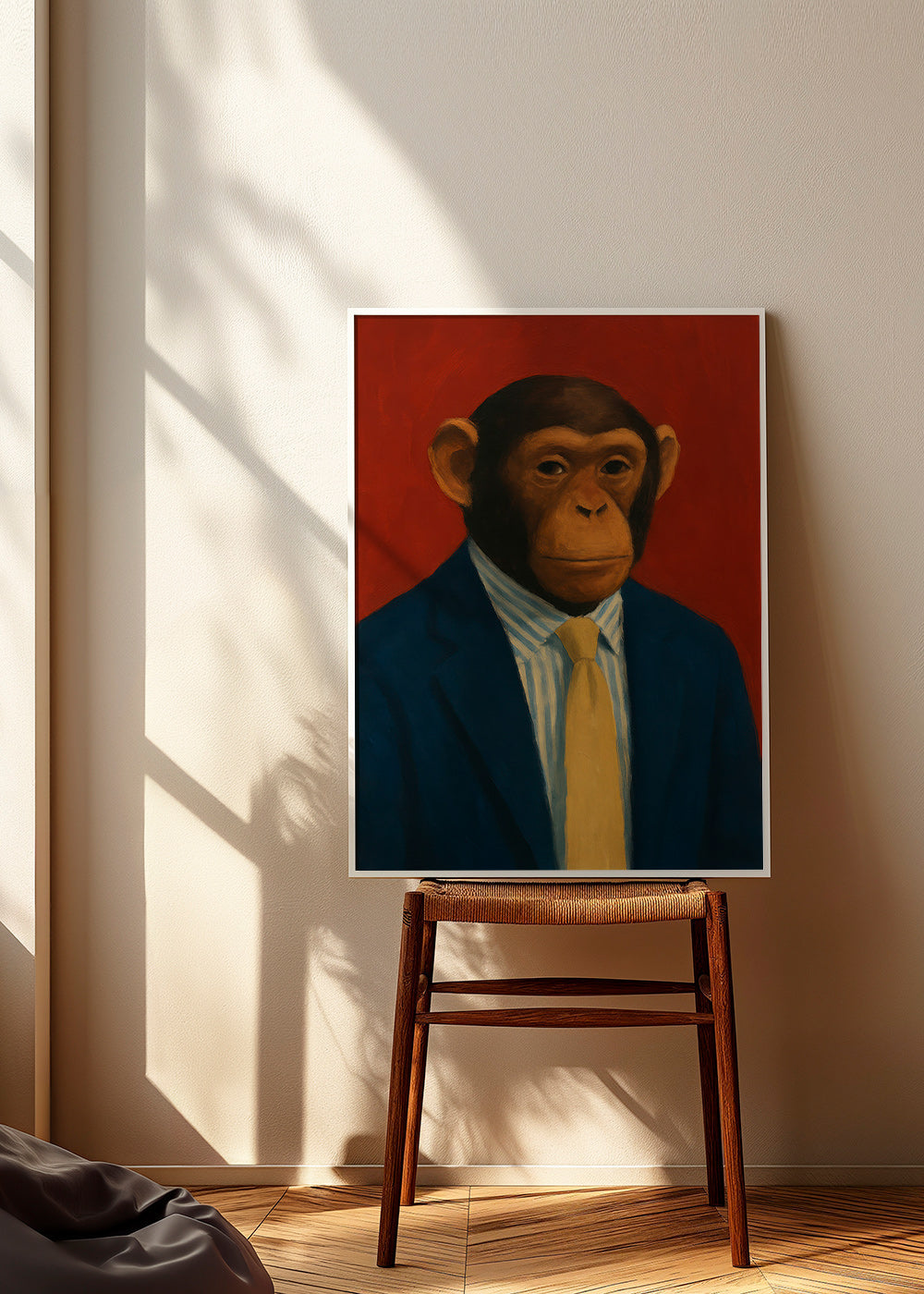 Plakat chimpanse i jakkesæt – Product1