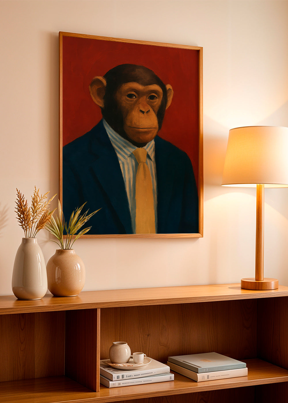 Plakat chimpanse i jakkesæt – Product3