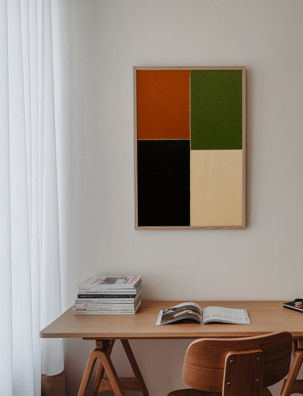 Geometrisk billede jordfarvede blokke – Product2