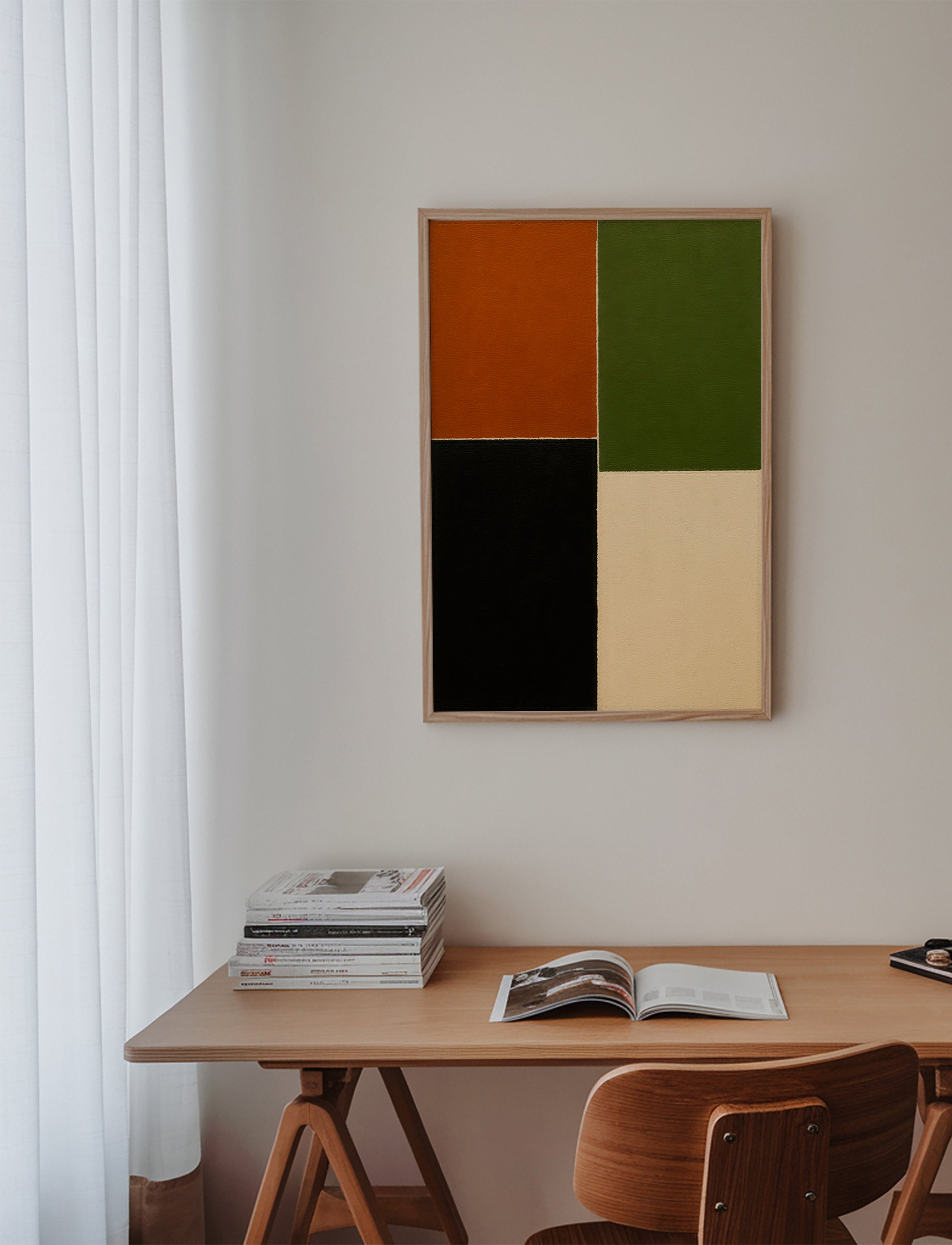 Geometrisk billede jordfarvede blokke – Product2