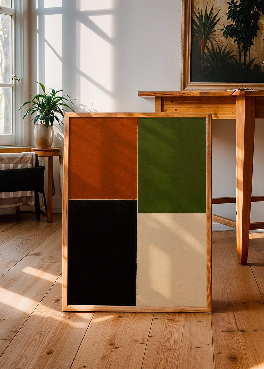 Geometrisk billede jordfarvede blokke – Product3