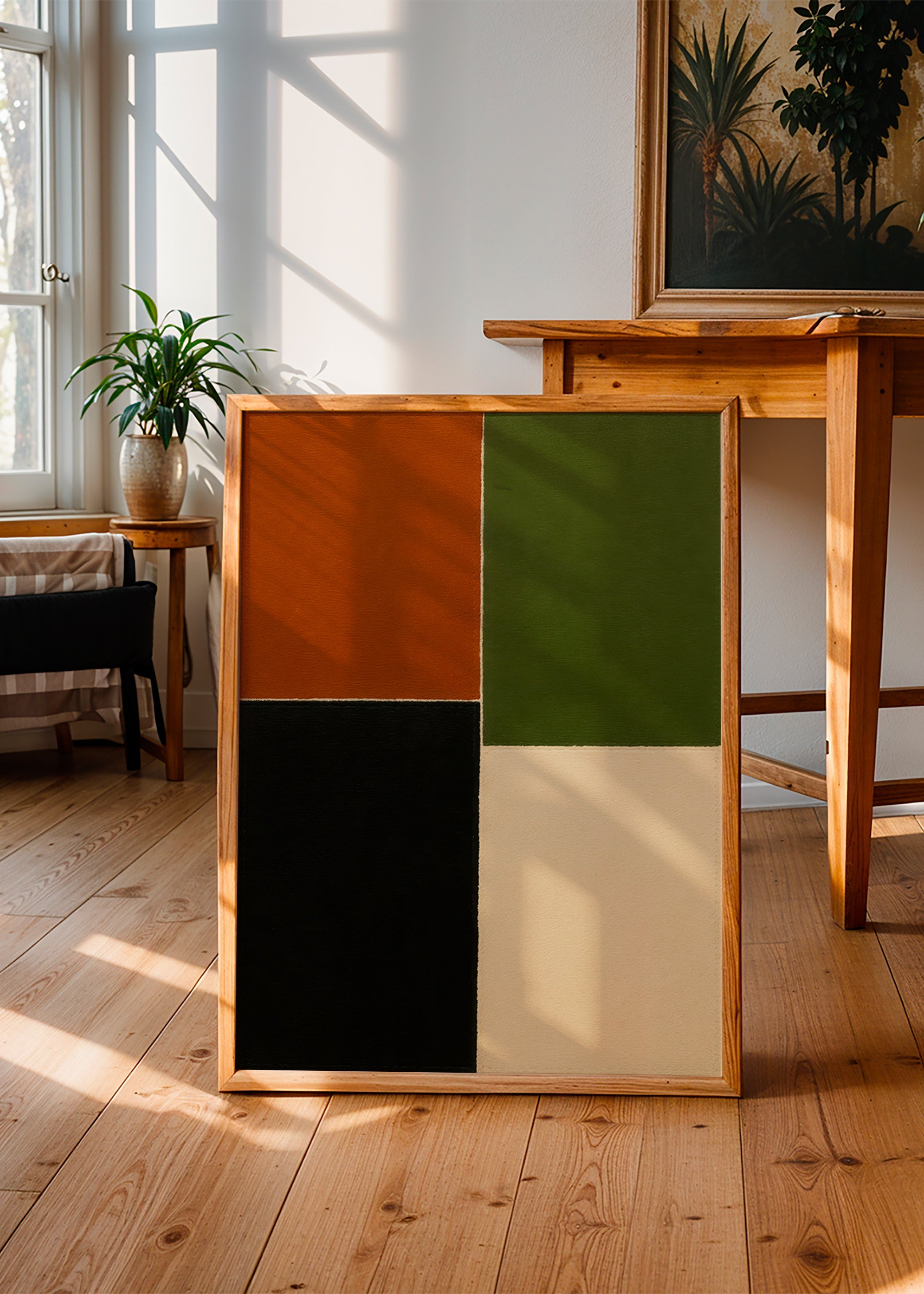 Geometrisk billede jordfarvede blokke – Product3