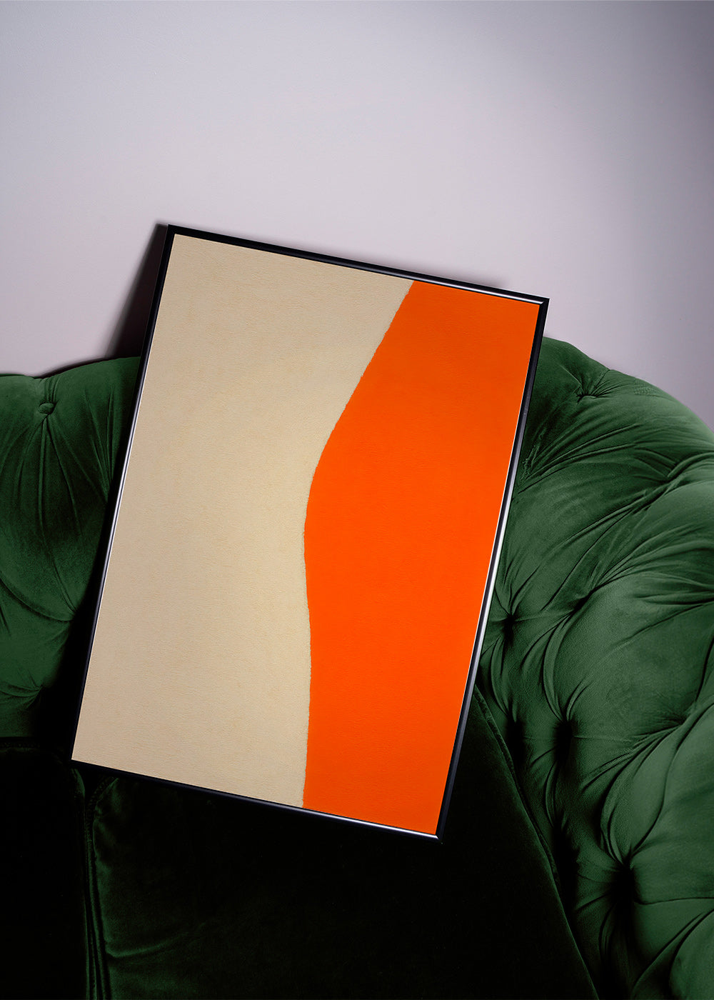 Abstrakt billede med orange kurve – Product2