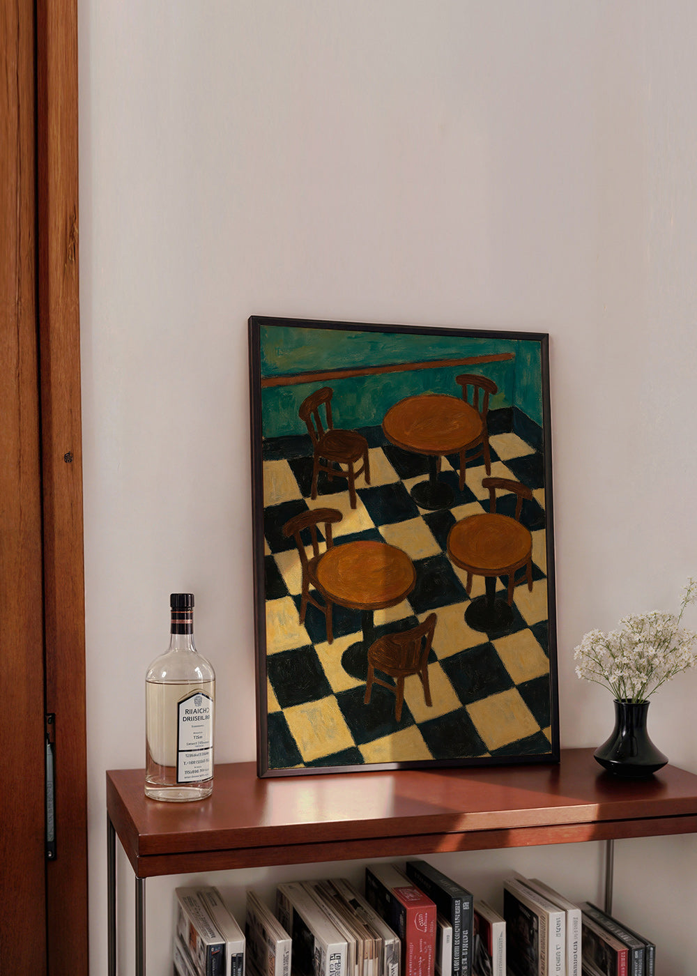 Køkkenkunst: bistroborde på skakgulv – Product1