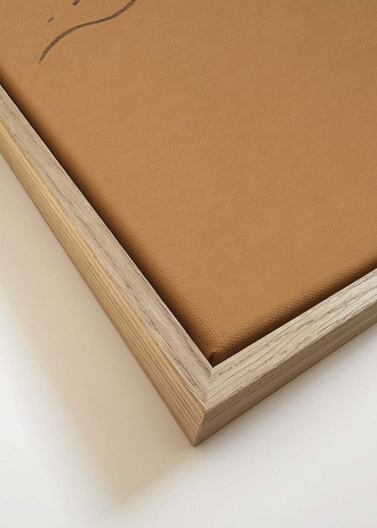 Minimal svømmer illustration på kraftpapir – Canvas detail