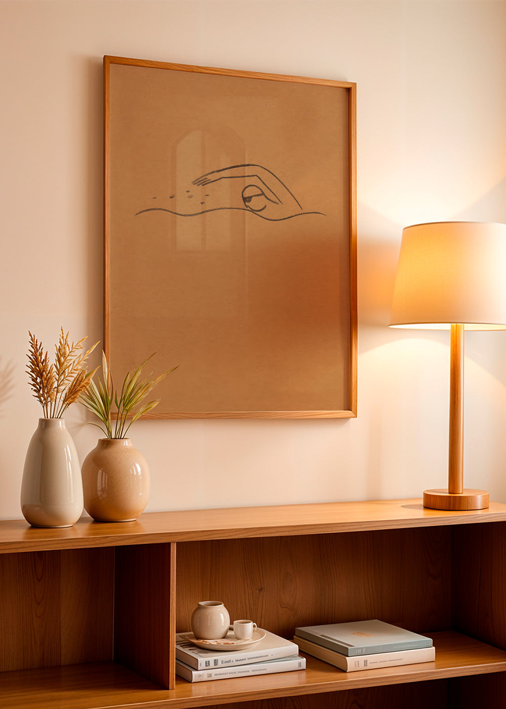 Minimal svømmer illustration på kraftpapir – Product3
