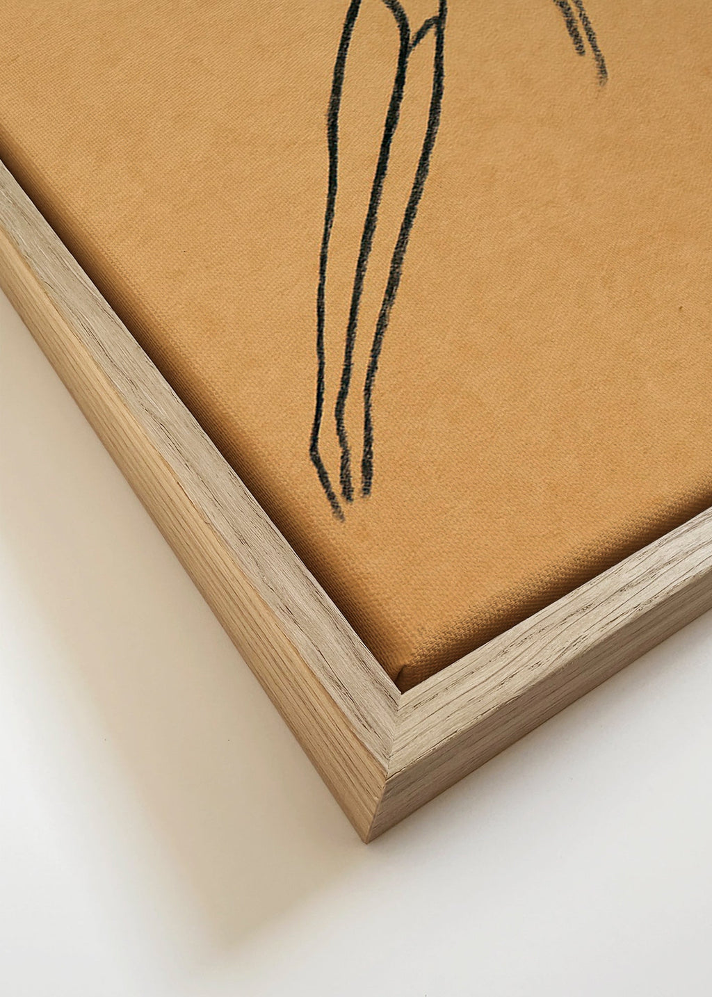 Illustration af figur i suspension – Canvas detail