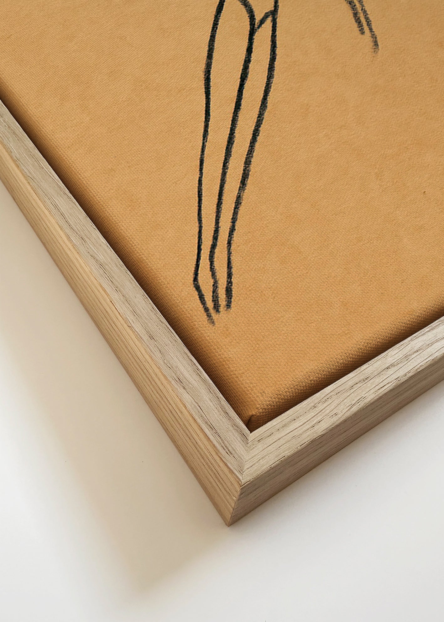 Illustration af figur i suspension – Canvas detail
