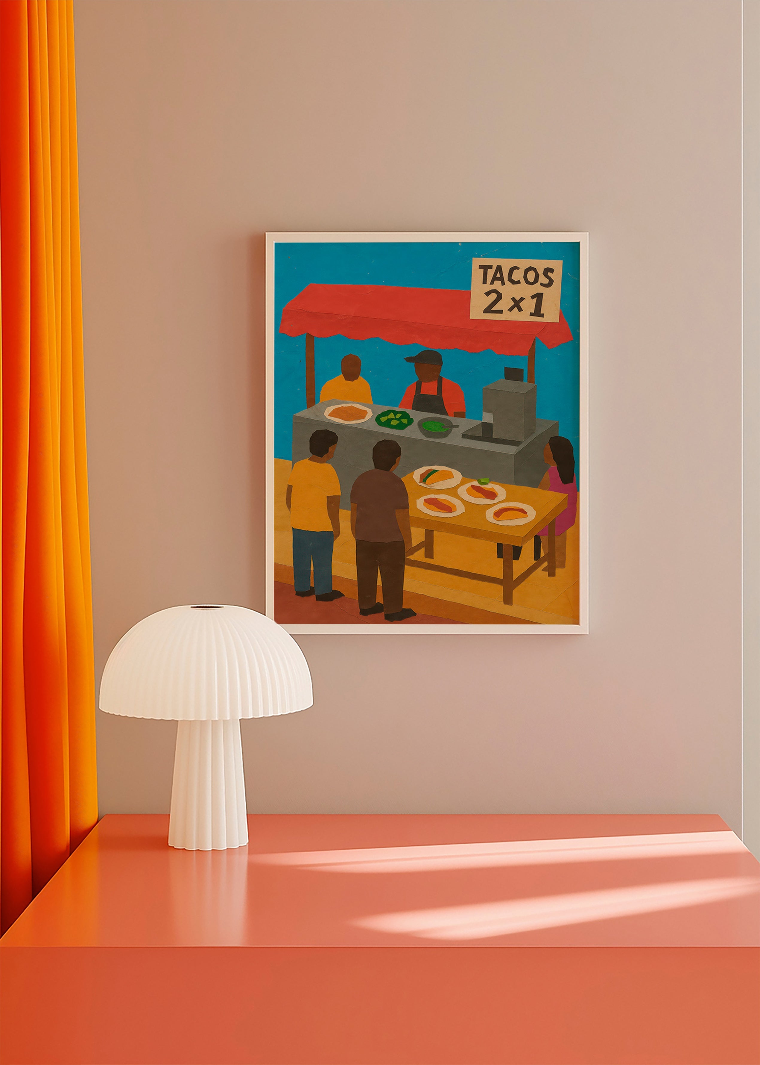 Køkkenkunst med illustreret tacos-bod – Product3