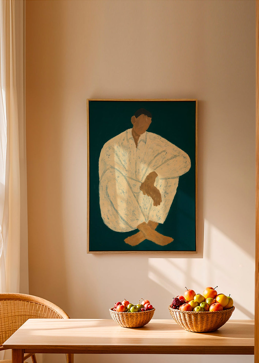 Illustration af siddende figur i afslappet positur – Canvas2